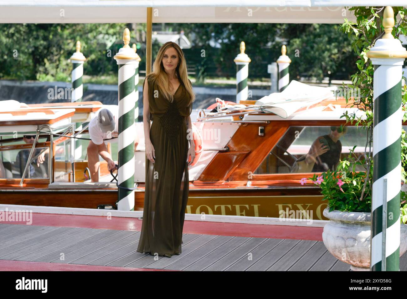 Angelina jolie venice film festival 2024 hires stock photography and