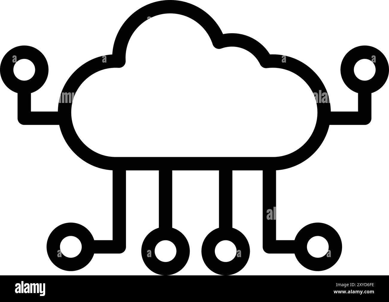 Cloud computing logo Black and White Stock Photos & Images - Alamy