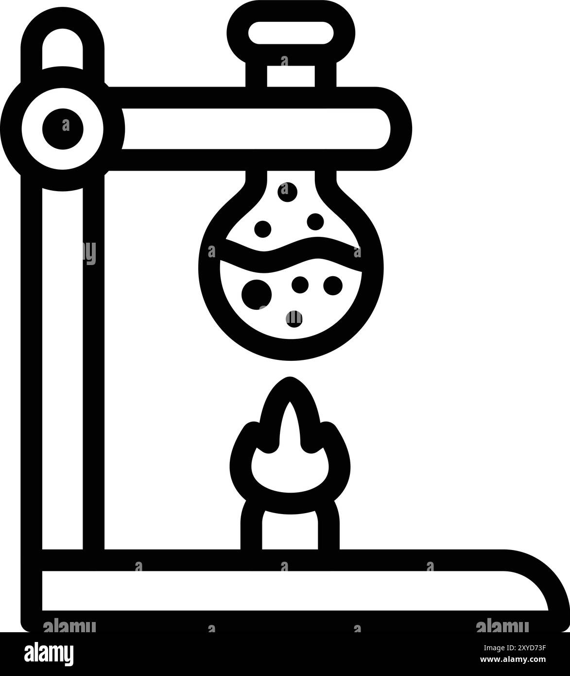 Bunsen burner Vector Icon Design Illustration Stock Vector