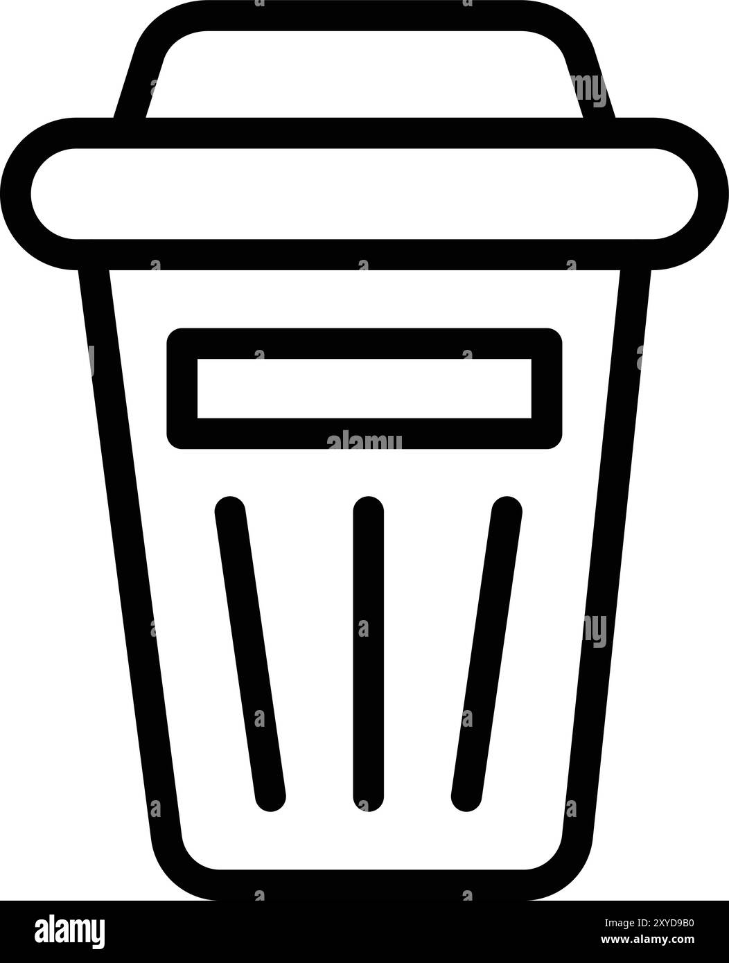 Trash Vector Icon Design Illustration Stock Vector Image & Art - Alamy