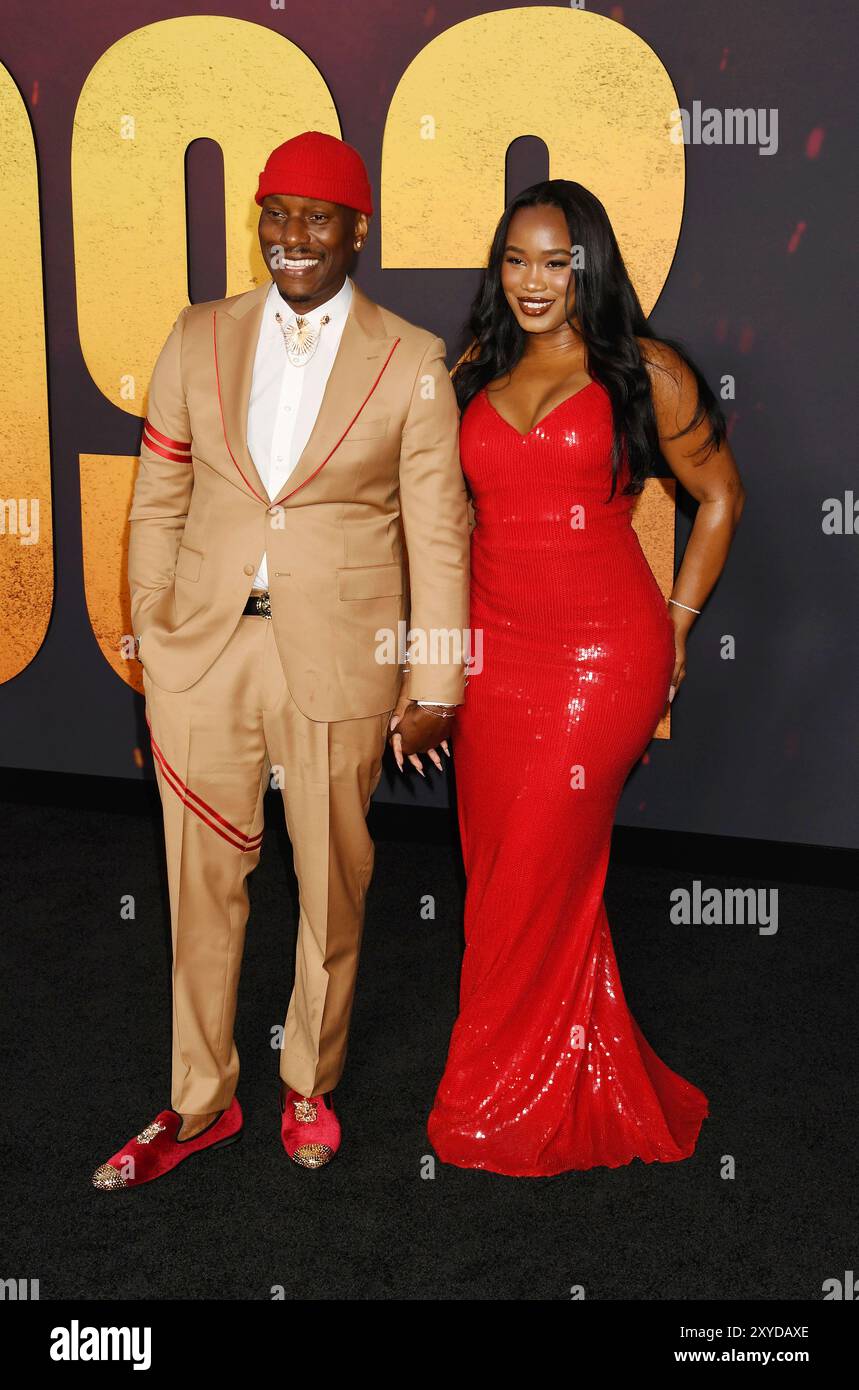 LOS ANGELES, CALIFORNIA - AUGUST 27: (L-R) Tyrese Gibson and Zelie ...