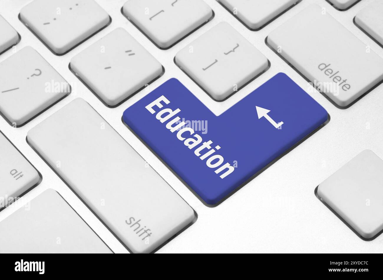 Business eduaction concept: Eduaction key on the computer keyboard Stock Photo
