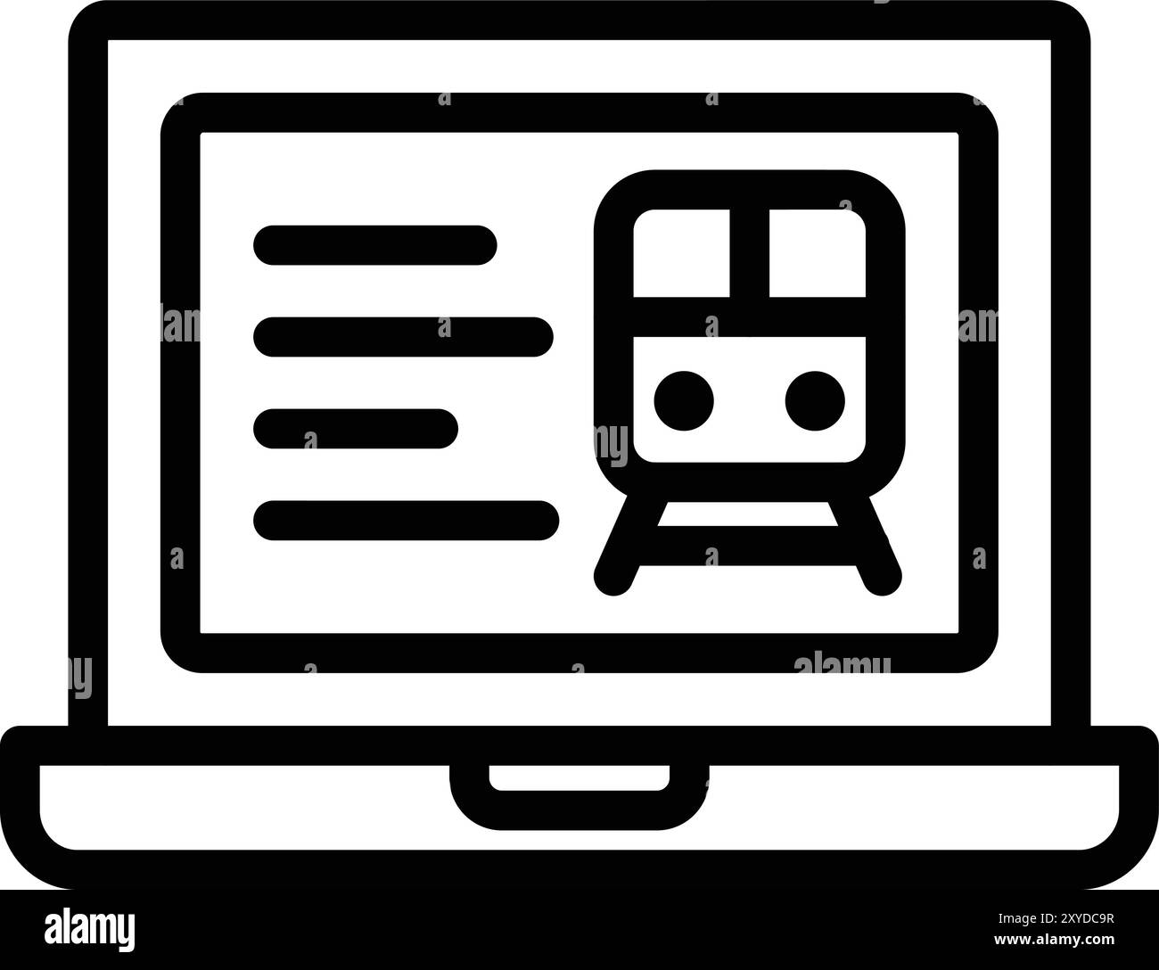Online booking Vector Icon Design Illustration Stock Vector Image & Art ...