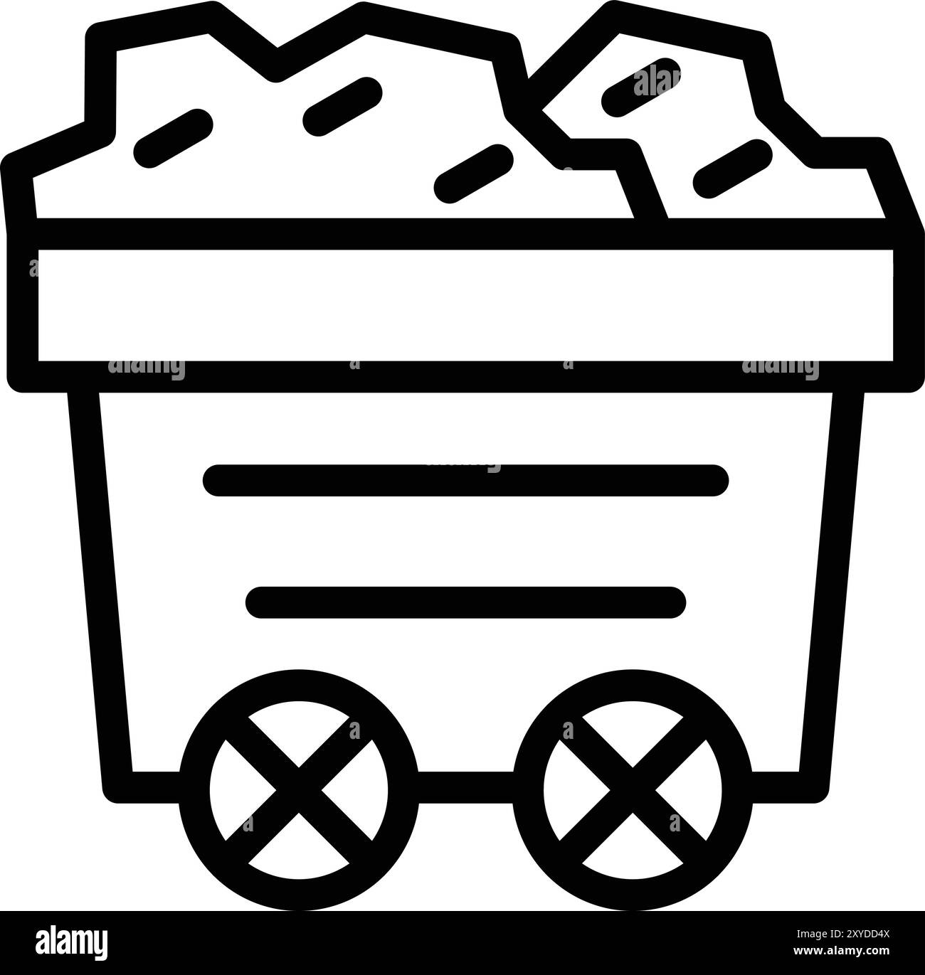 Mine Vector Icon Design Illustration Stock Vector