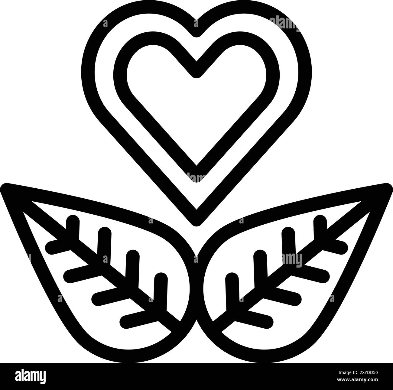 Heart Vector Icon Design Illustration Stock Vector Image & Art - Alamy