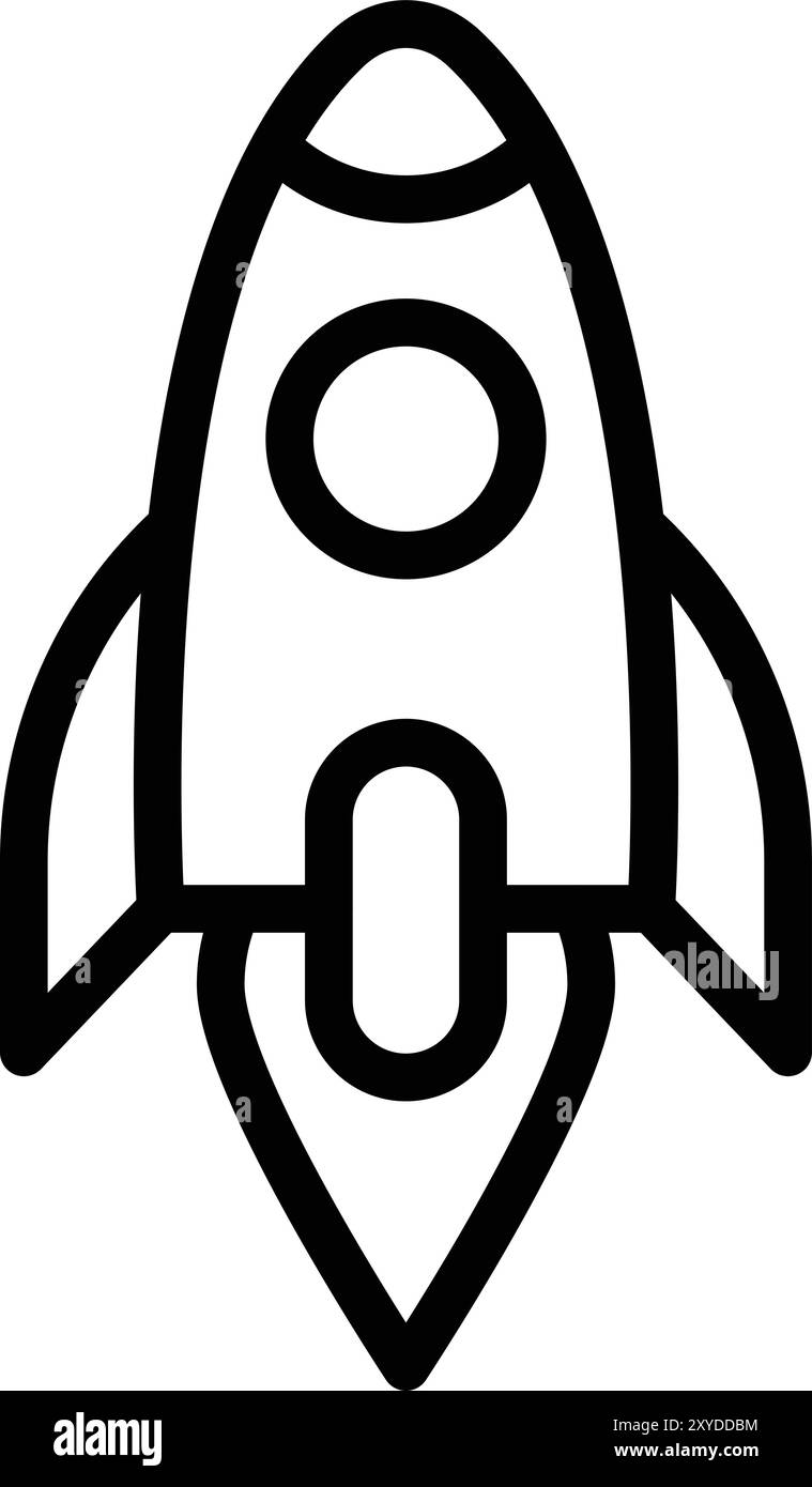 Launch Vector Icon Design Illustration Stock Vector