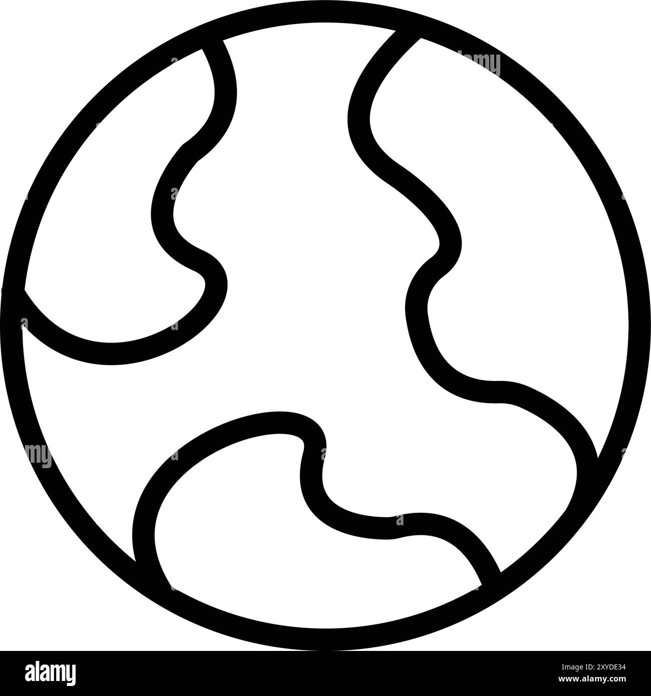 Earth simple vector icon Black and White Stock Photos & Images - Alamy