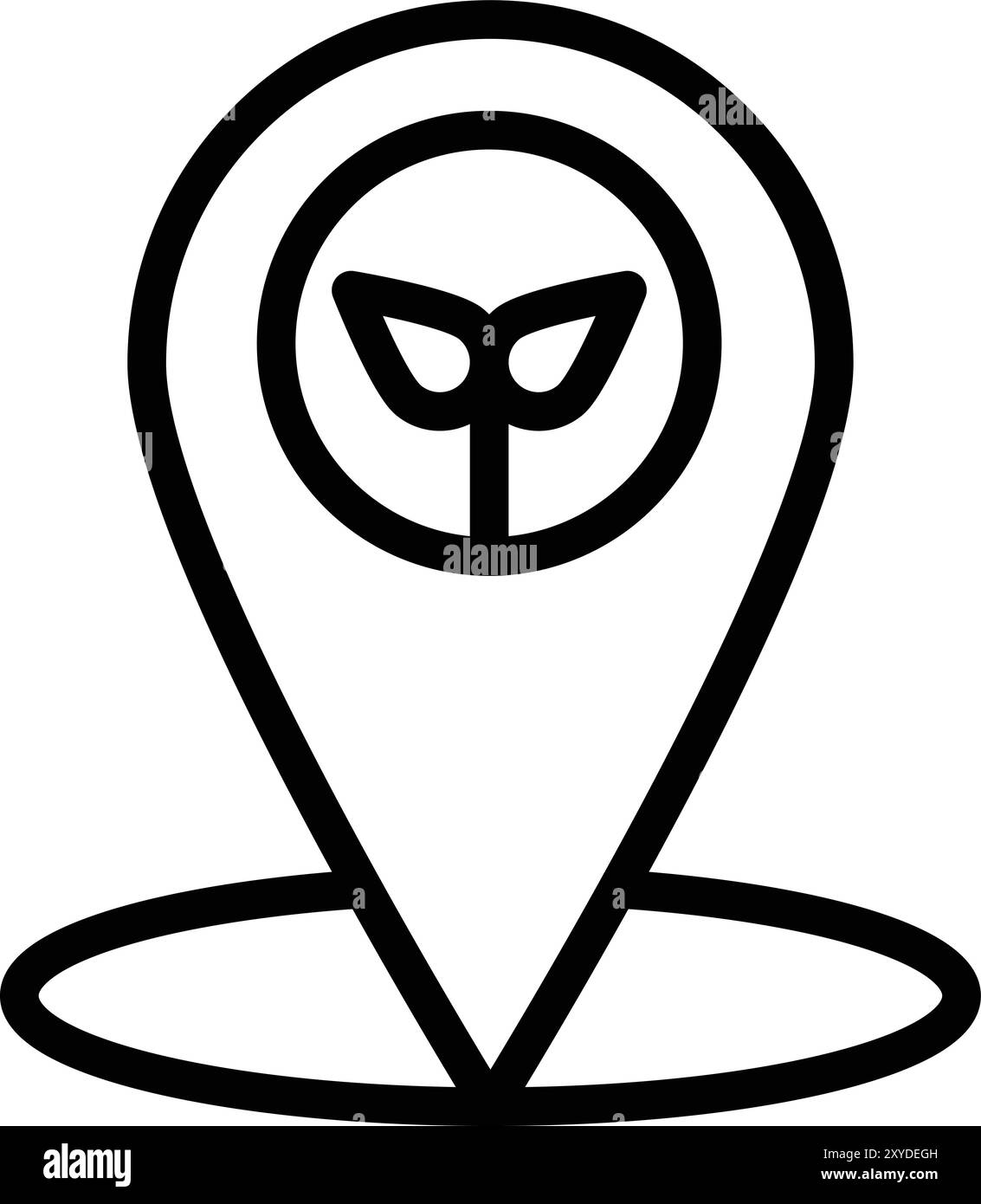 Pin Vector Icon Design Illustration Stock Vector