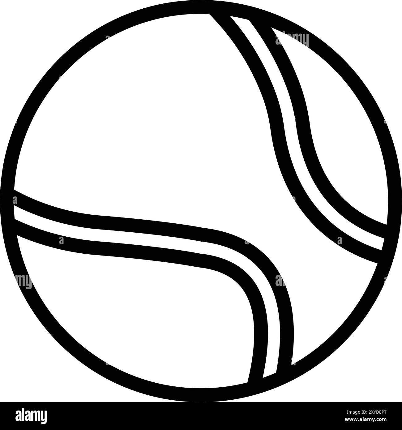 Tennis ball vector sign logo Black and White Stock Photos & Images - Alamy