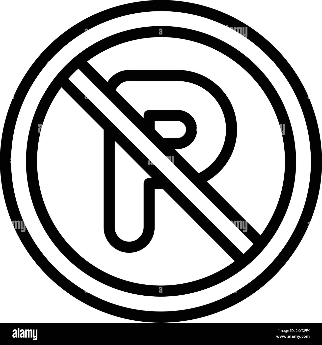 No parking traffic sign Black and White Stock Photos & Images - Alamy