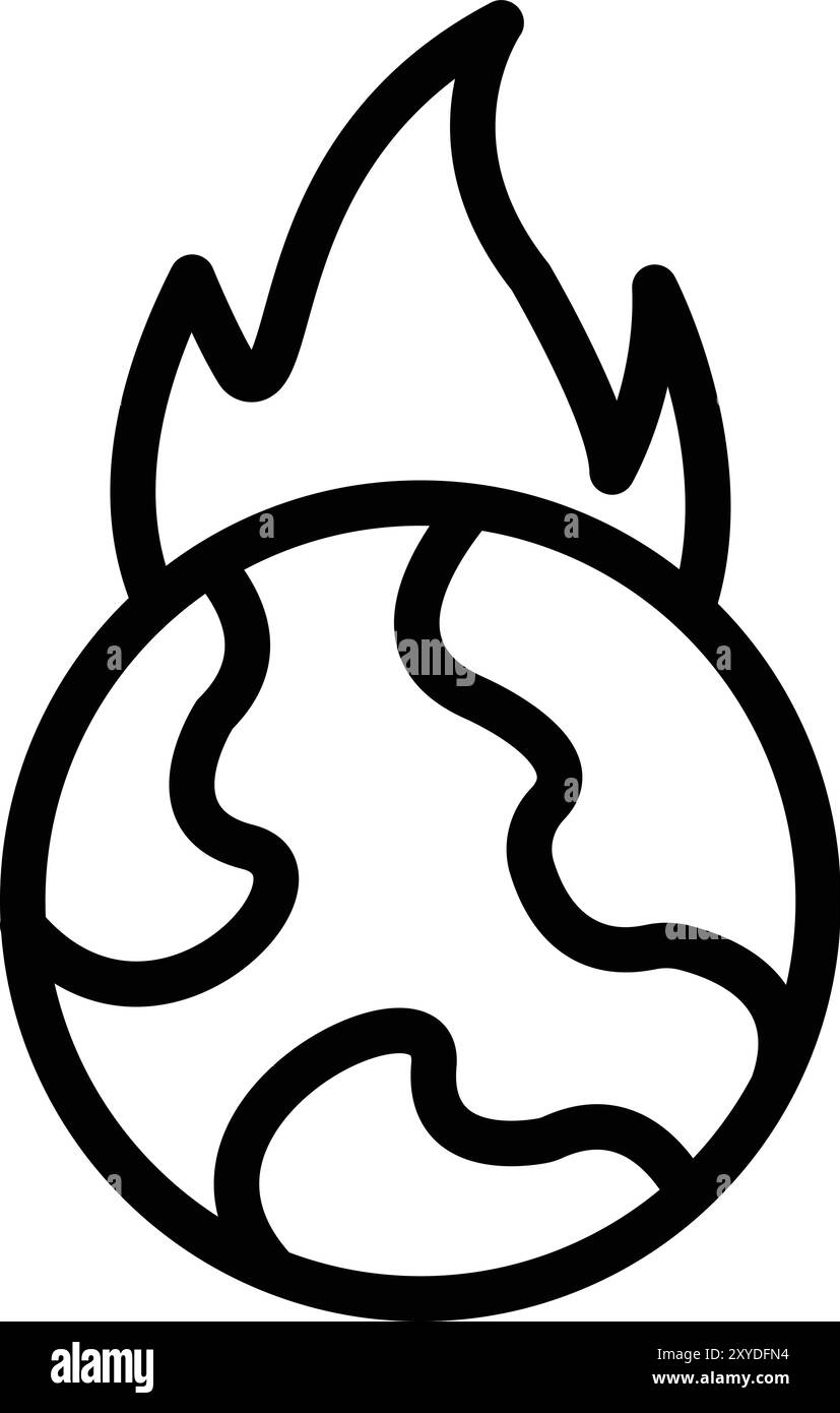 Flame Vector Icon Design Illustration Stock Vector Image & Art - Alamy