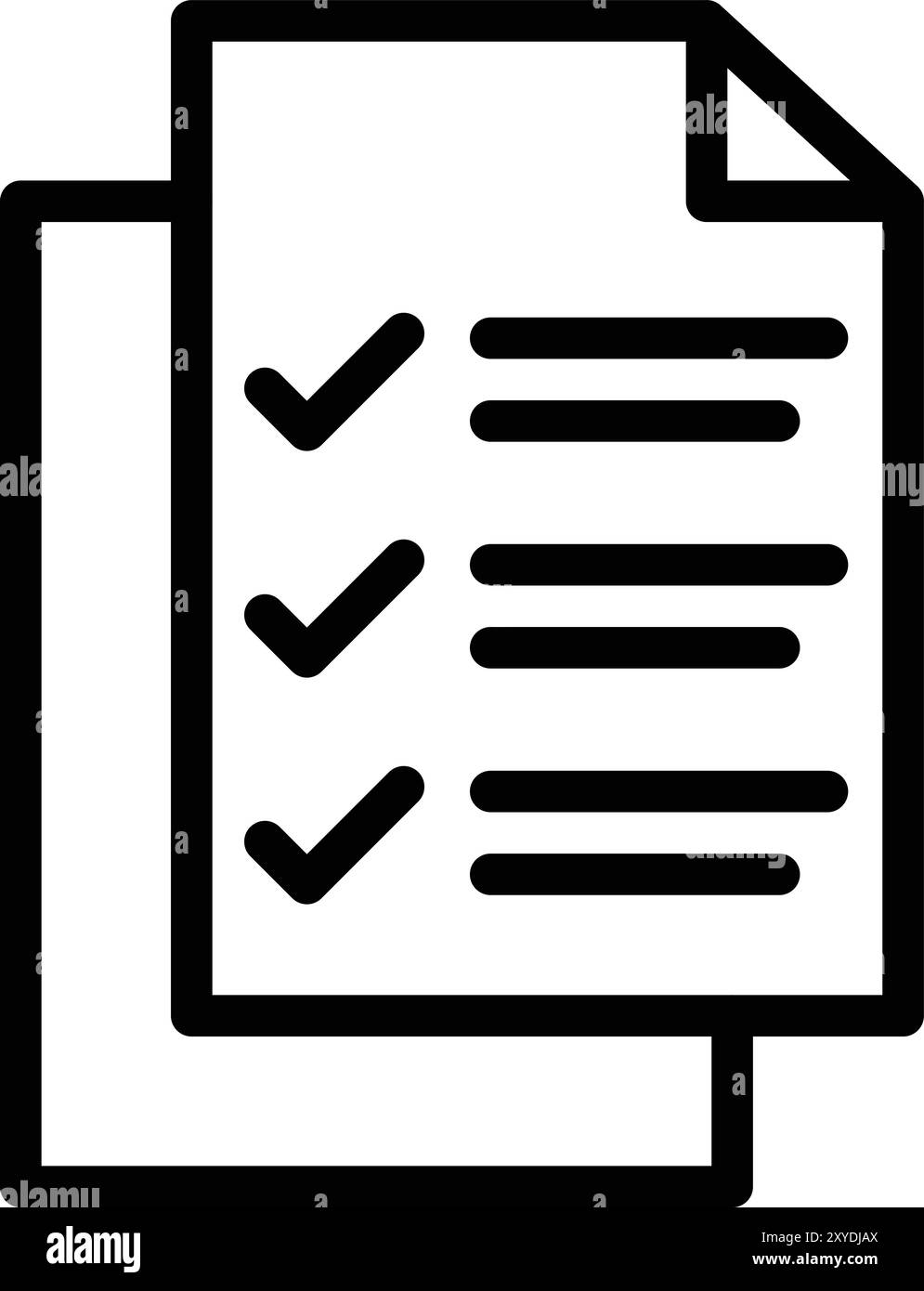 List Vector Icon Design Illustration Stock Vector