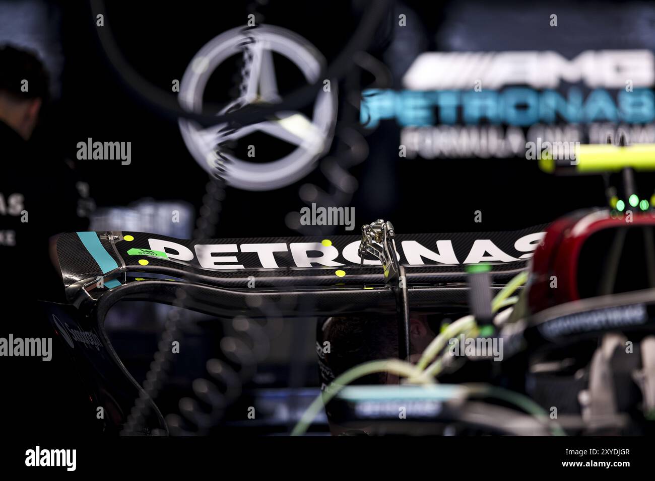 Mercedes AMG F1 Team W15, mechanical detail rear wing during the ...