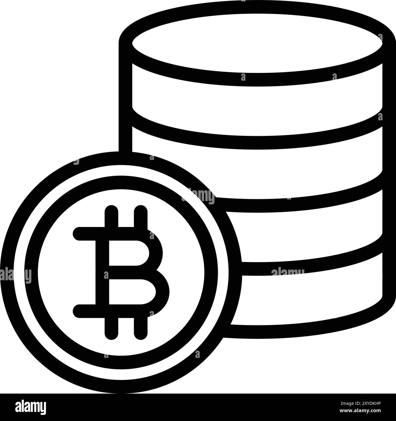 Bitcoin Vector Icon Design Illustration Stock Vector