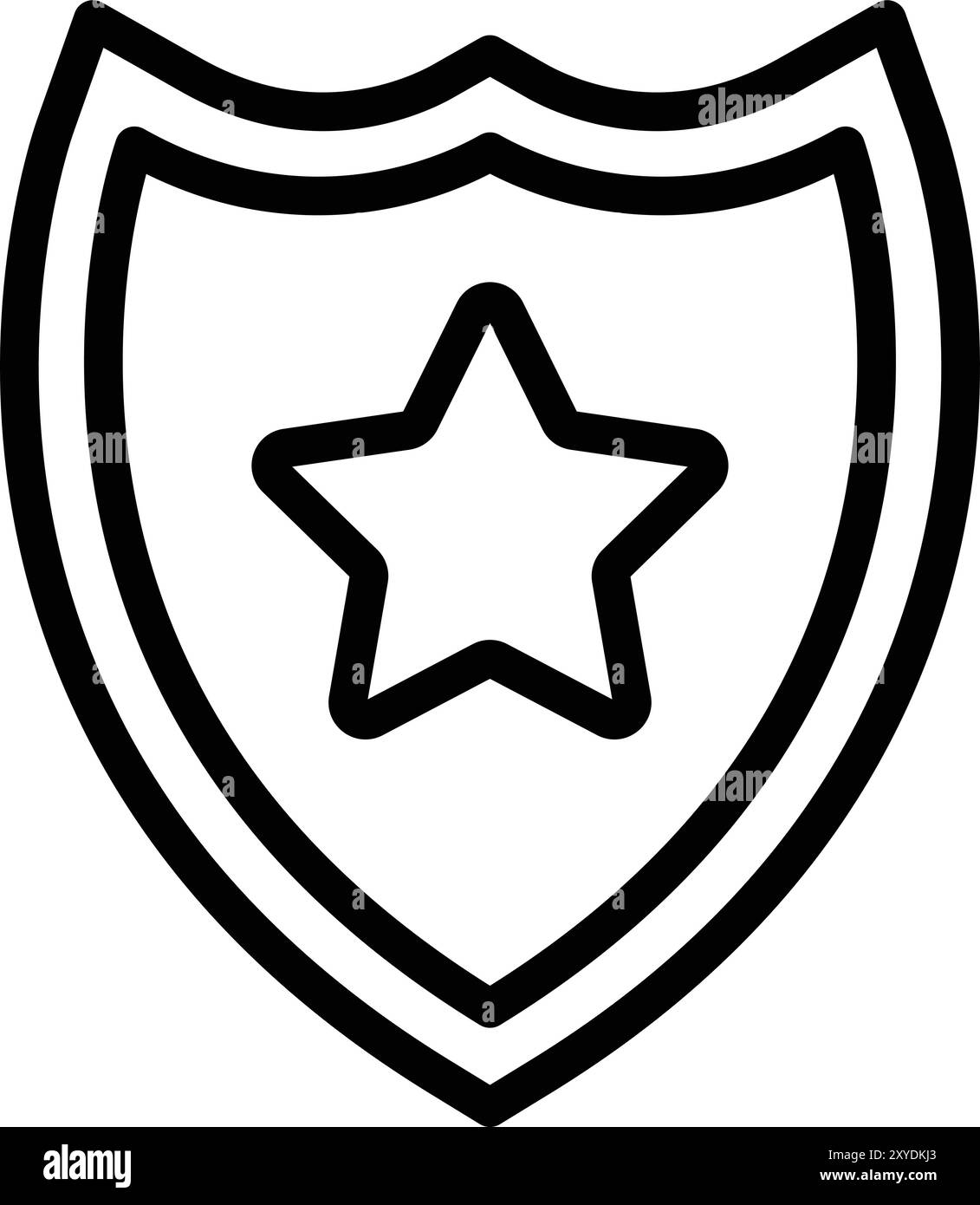 Security shield vector set Black and White Stock Photos & Images - Alamy