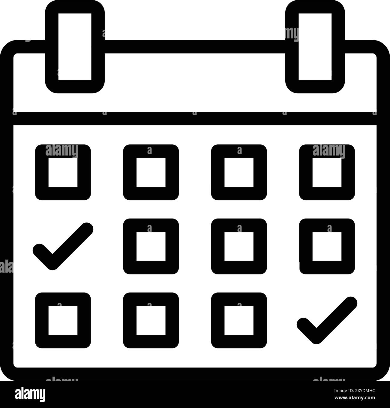 Calendar Vector Icon Design Illustration Stock Vector Image & Art - Alamy