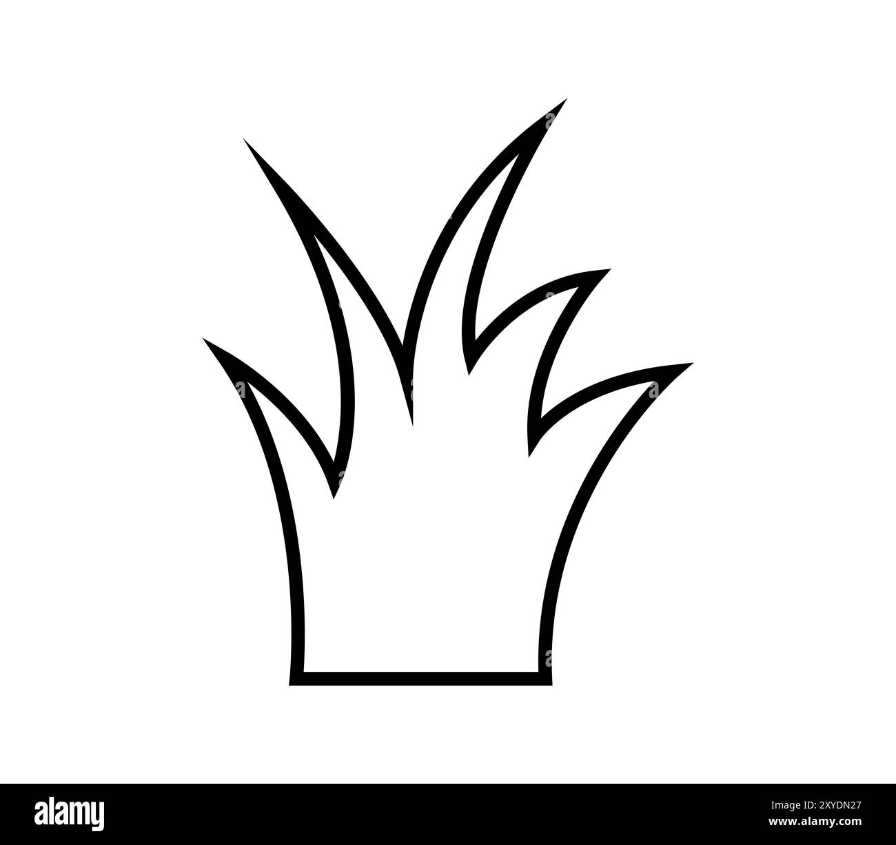 Grass icon illustrated in vector on white background Stock Photo - Alamy