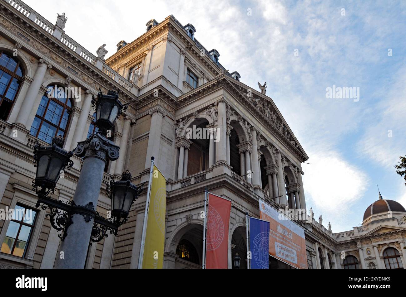 The historic main building of the University of Vienna was designed by ...