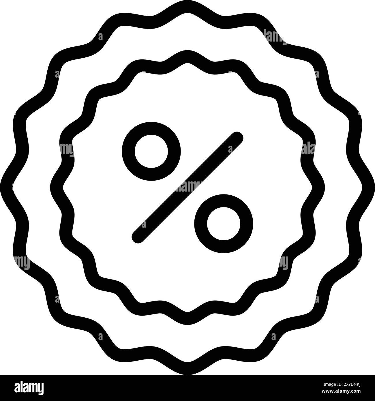 Discount Vector Icon Design Illustration Stock Vector