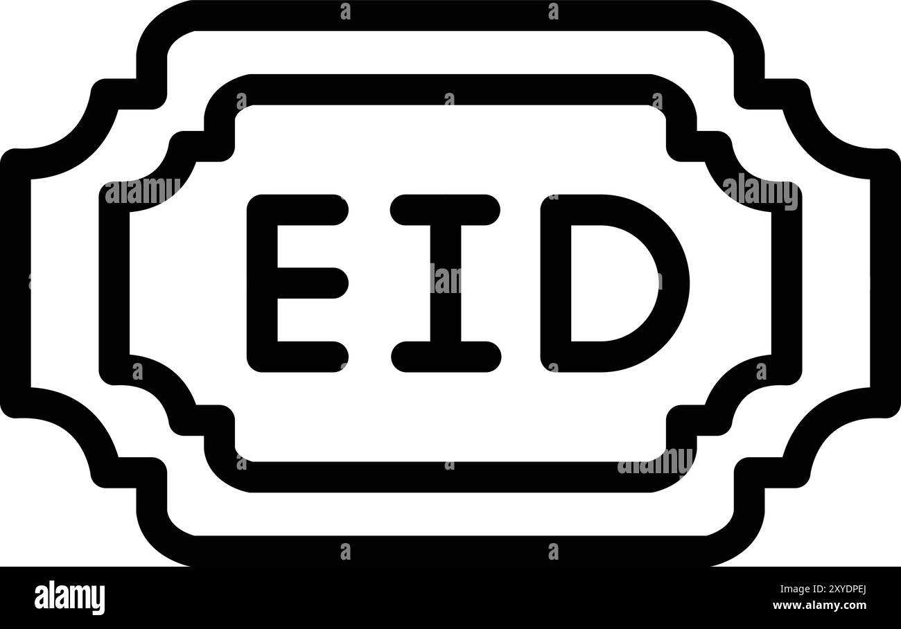Eid Vector Icon Design Illustration Stock Vector