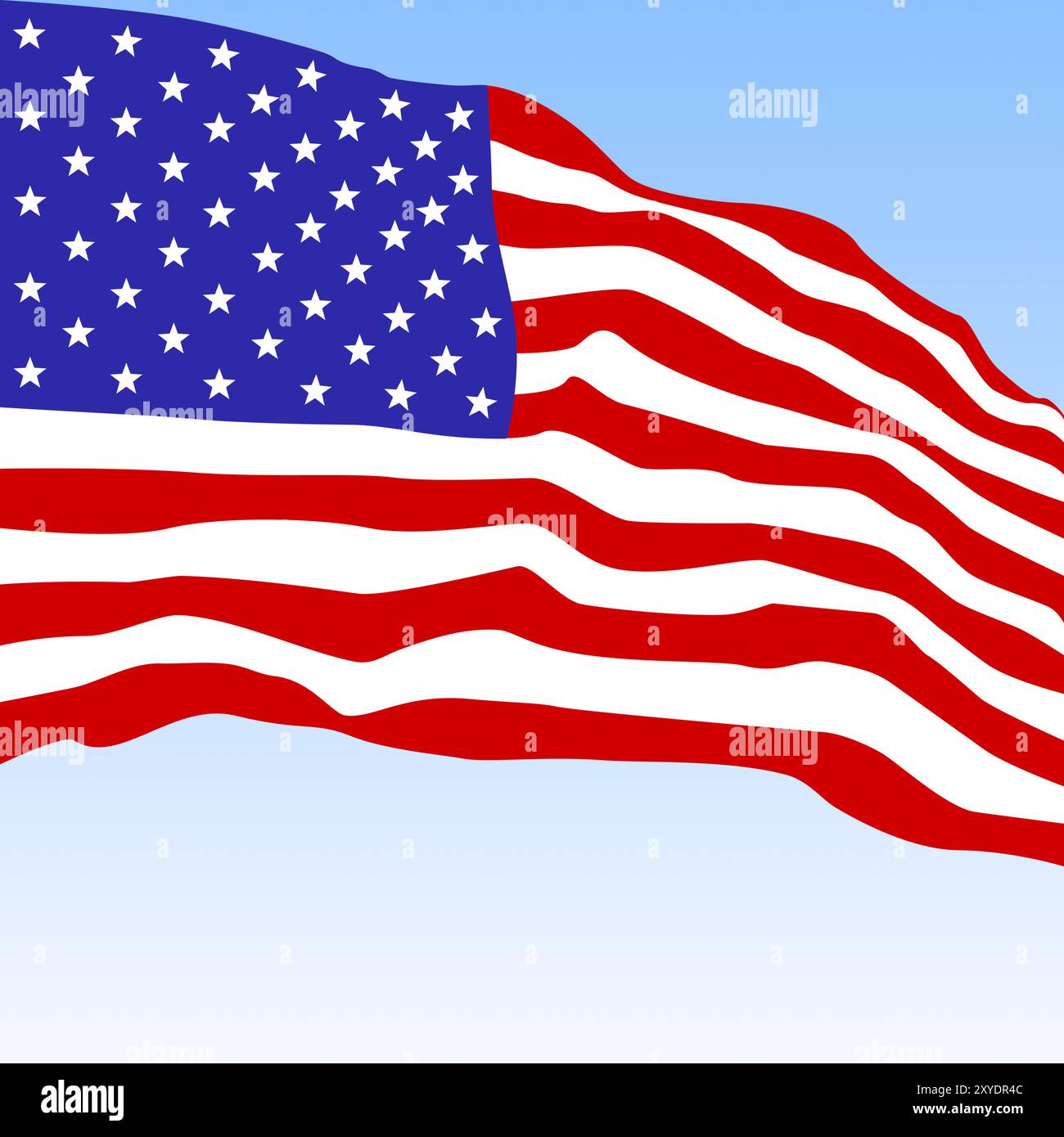The flag of the United States of America vector illustration Stock ...
