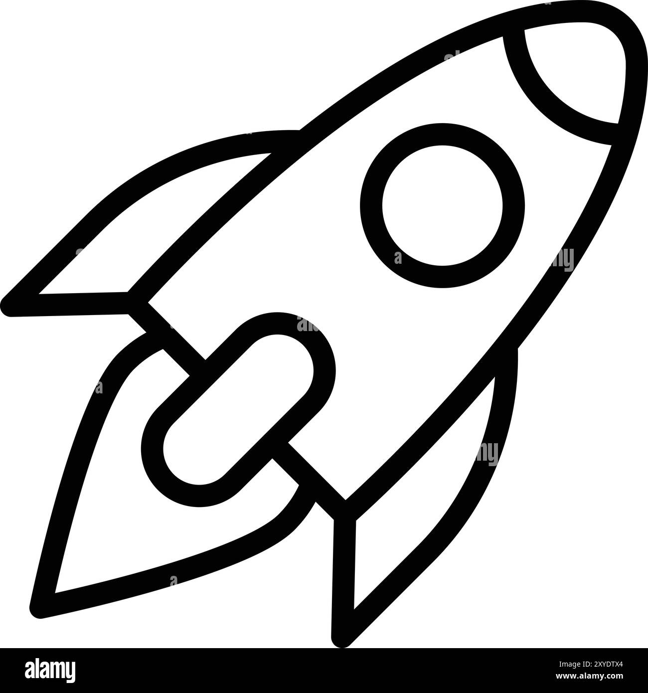 Rocket Vector Icon Design Illustration Stock Vector
