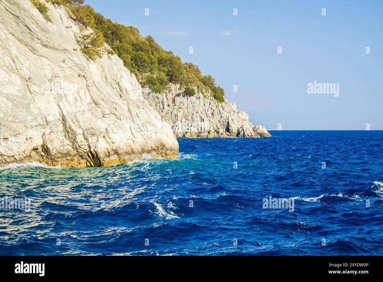 Oceanfront Rocks seaside rocks and waves Stock Photo - Alamy
