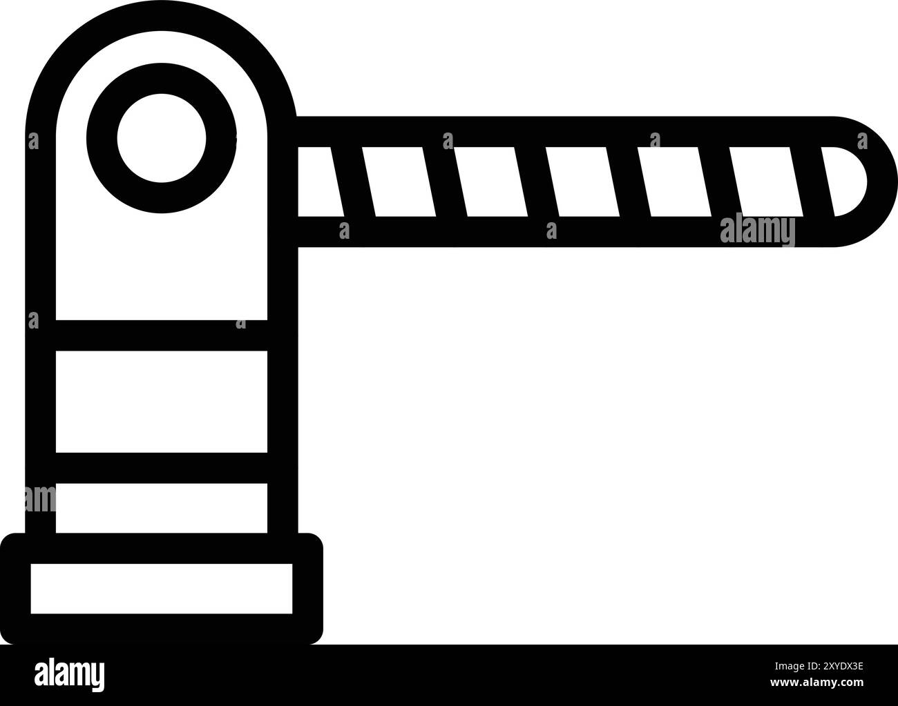 Parking barrier Vector Icon Design Illustration Stock Vector