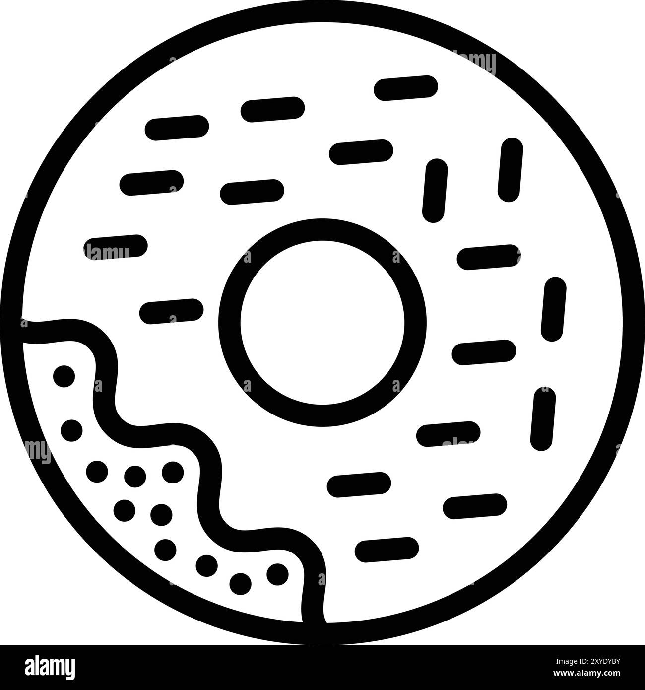 Donut clipart Black and White Stock Photos & Images - Alamy