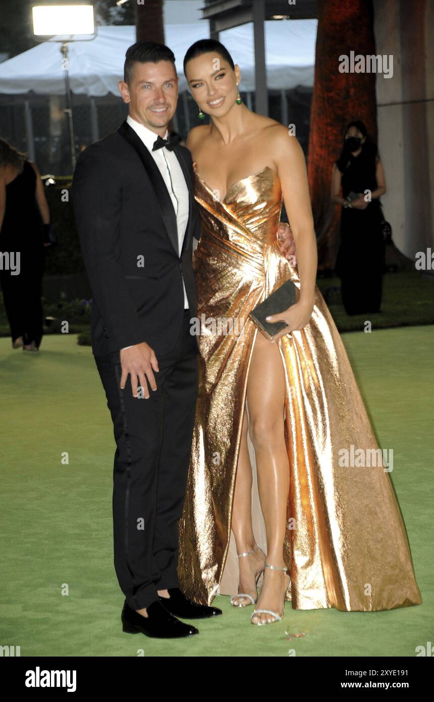 Andre L III and Adriana Lima at the Academy Museum of Motion Pictures ...