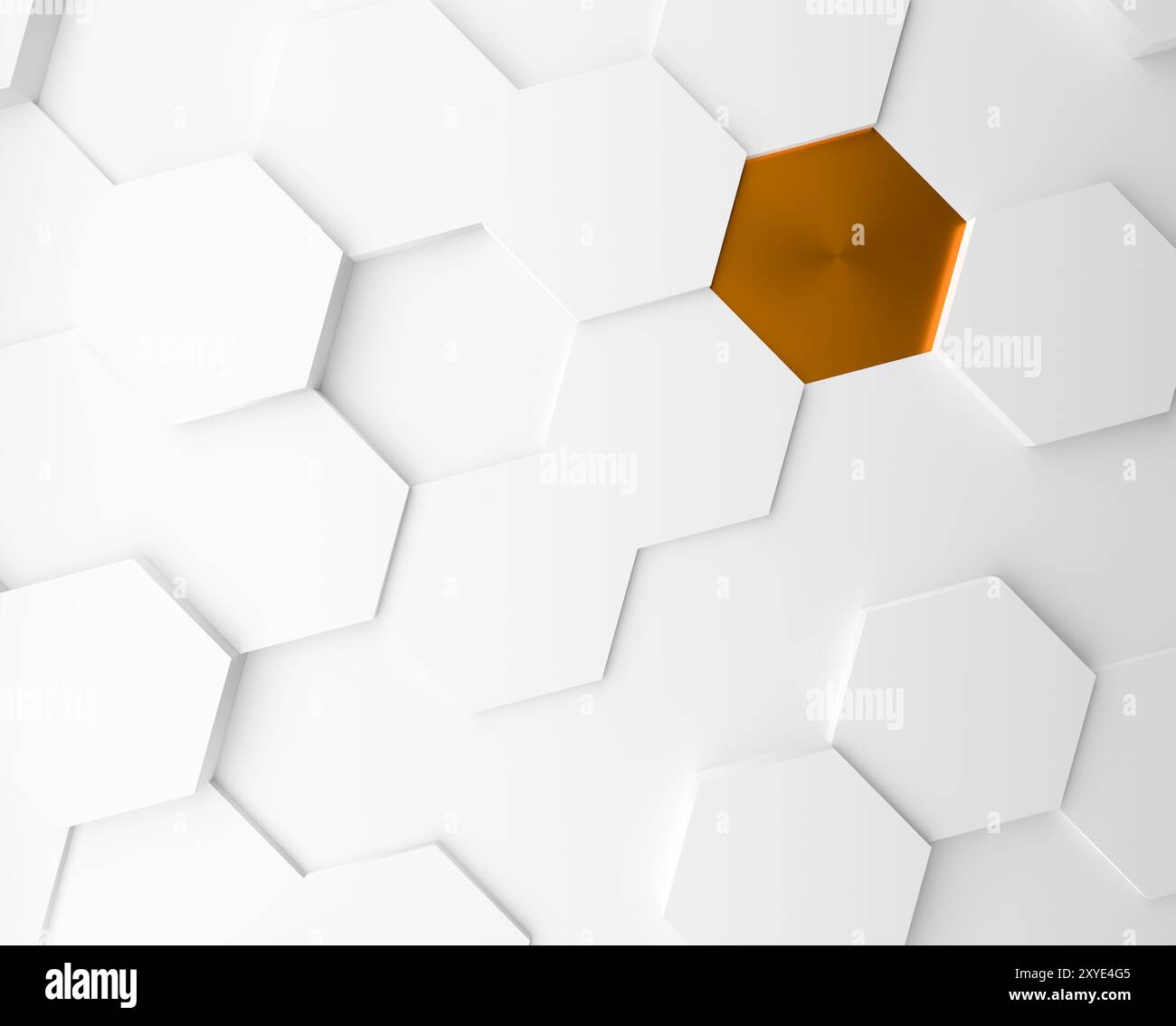 3d gold metal hexagons hi-res stock photography and images - Alamy