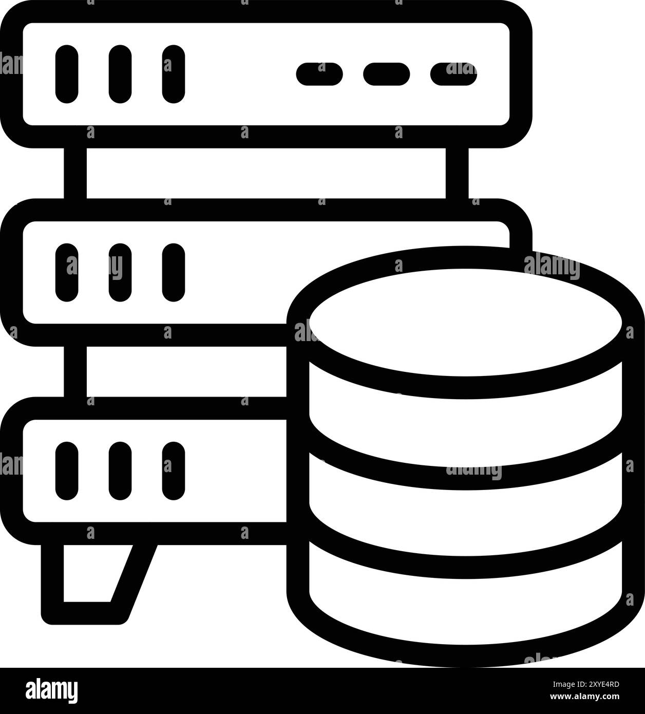 Database Storage Vector Icon Design Illustration Stock Vector