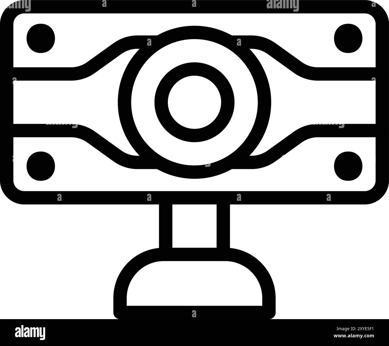 Webcam outline icon Black and White Stock Photos & Images - Alamy