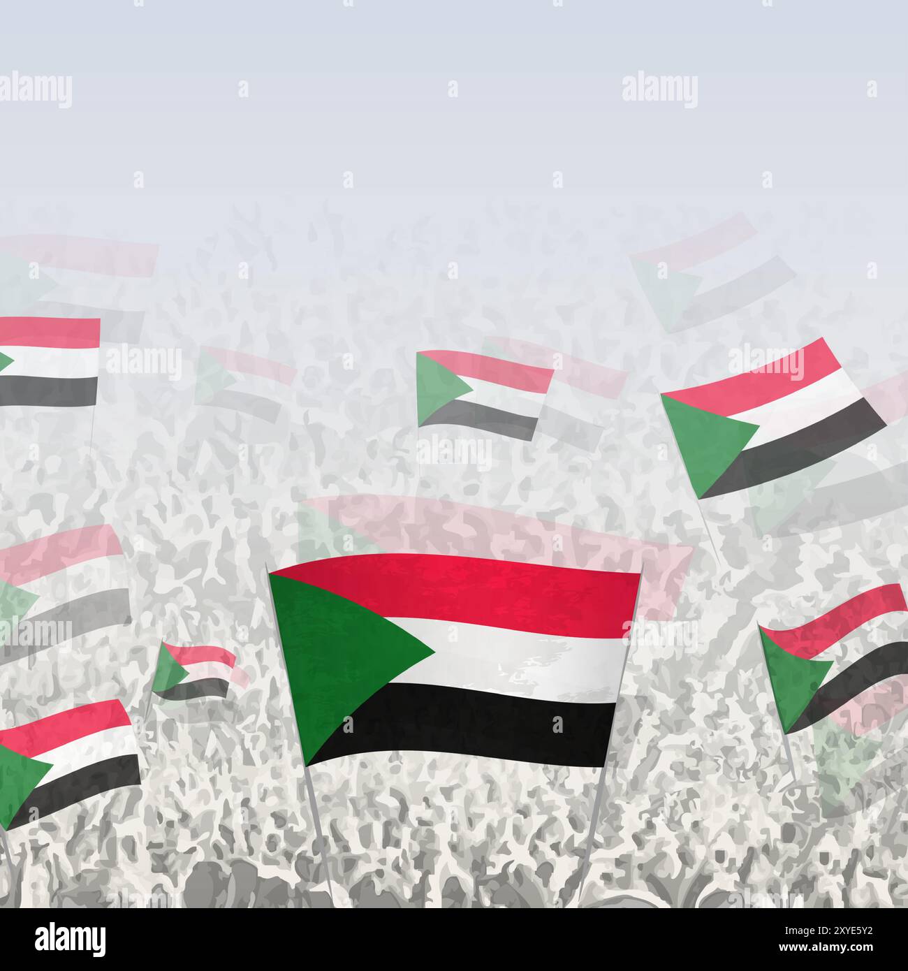 crowd-of-people-waving-flag-of-sudan-square-graphic-for-social-media
