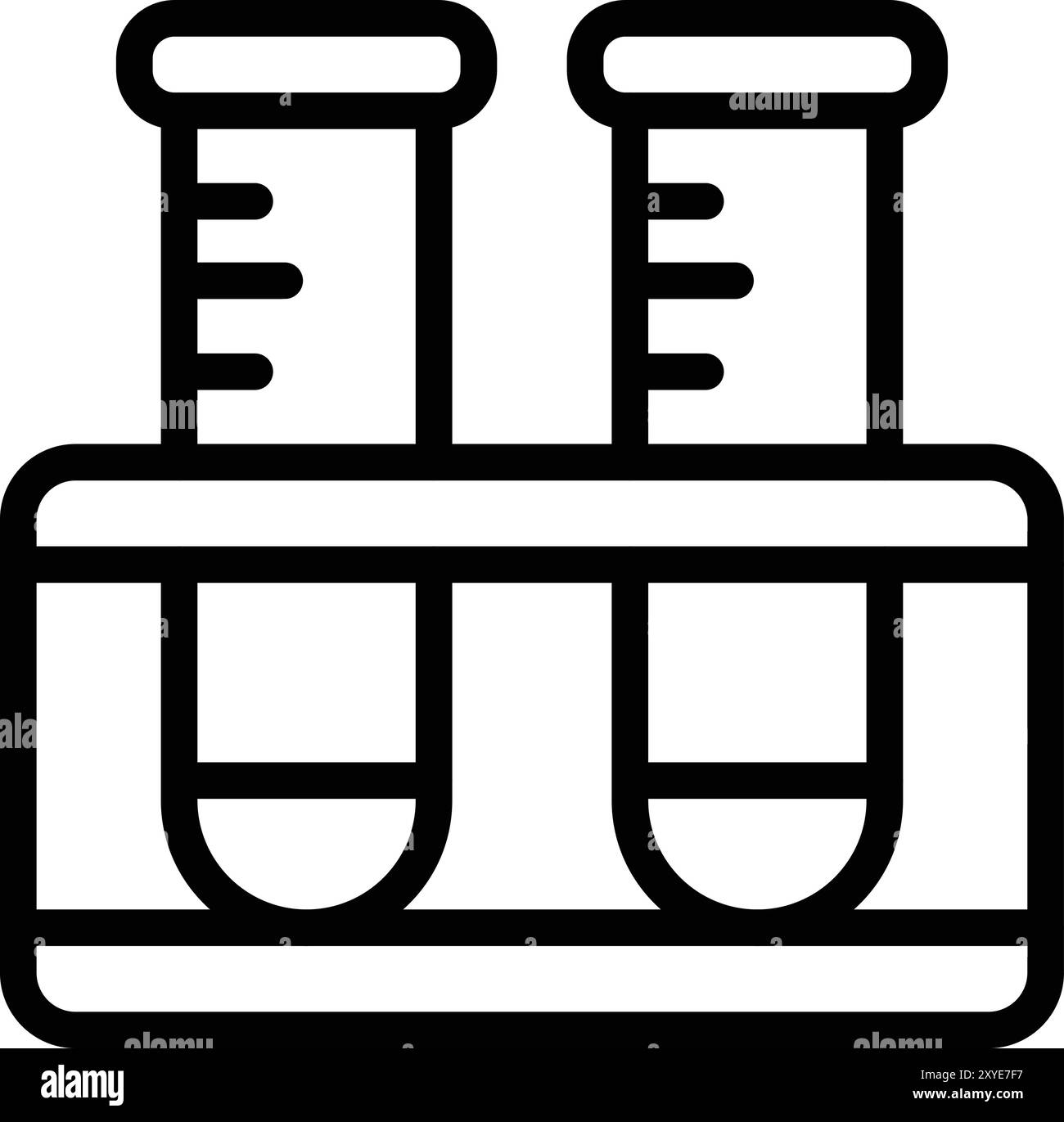 Test tubes vector Black and White Stock Photos & Images - Alamy