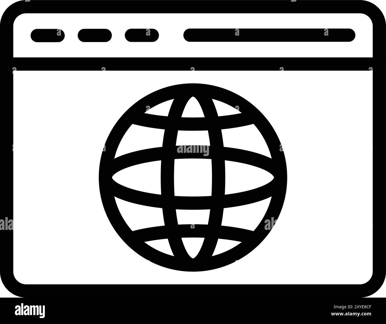 Browser Vector Icon Design Illustration Stock Vector