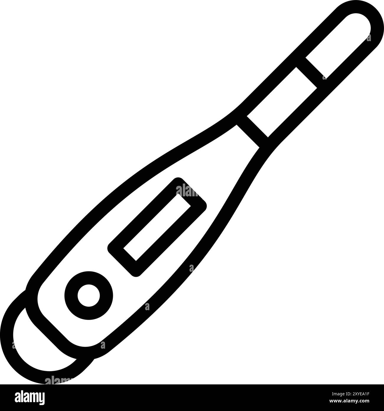 Electronic thermometer clipart Black and White Stock Photos & Images ...