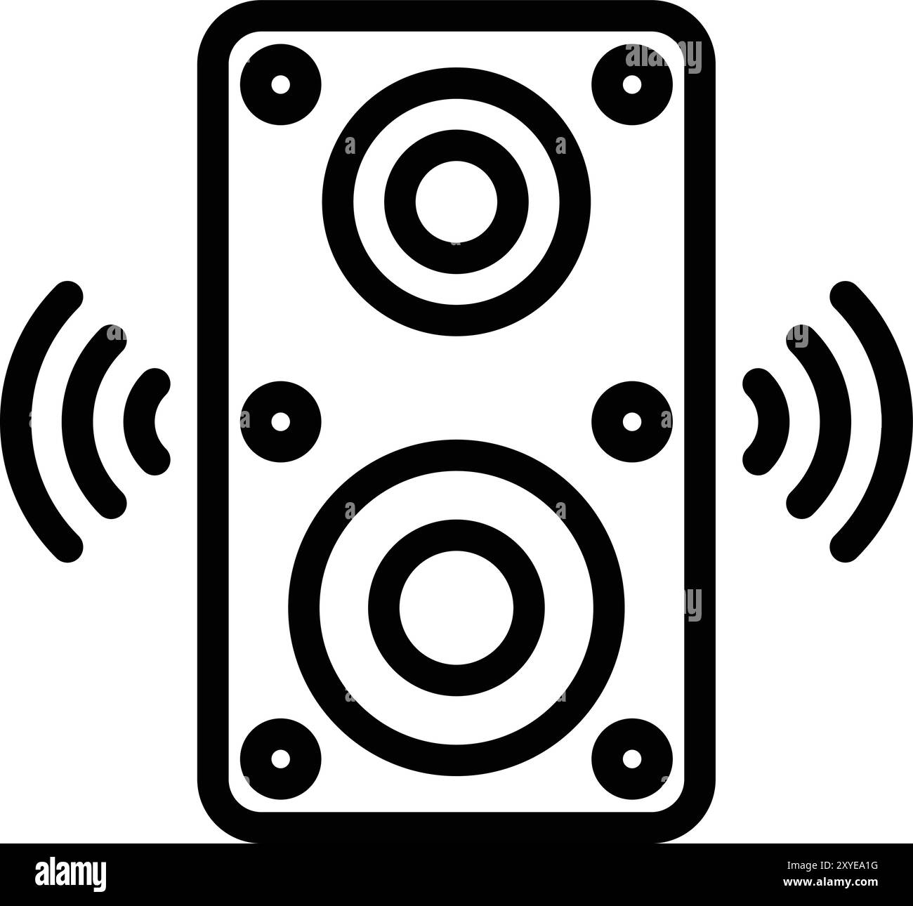 Speaker Vector Icon Design Illustration Stock Vector