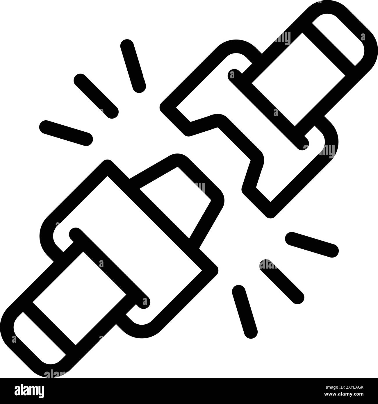 Seat belt Vector Icon Design Illustration Stock Vector