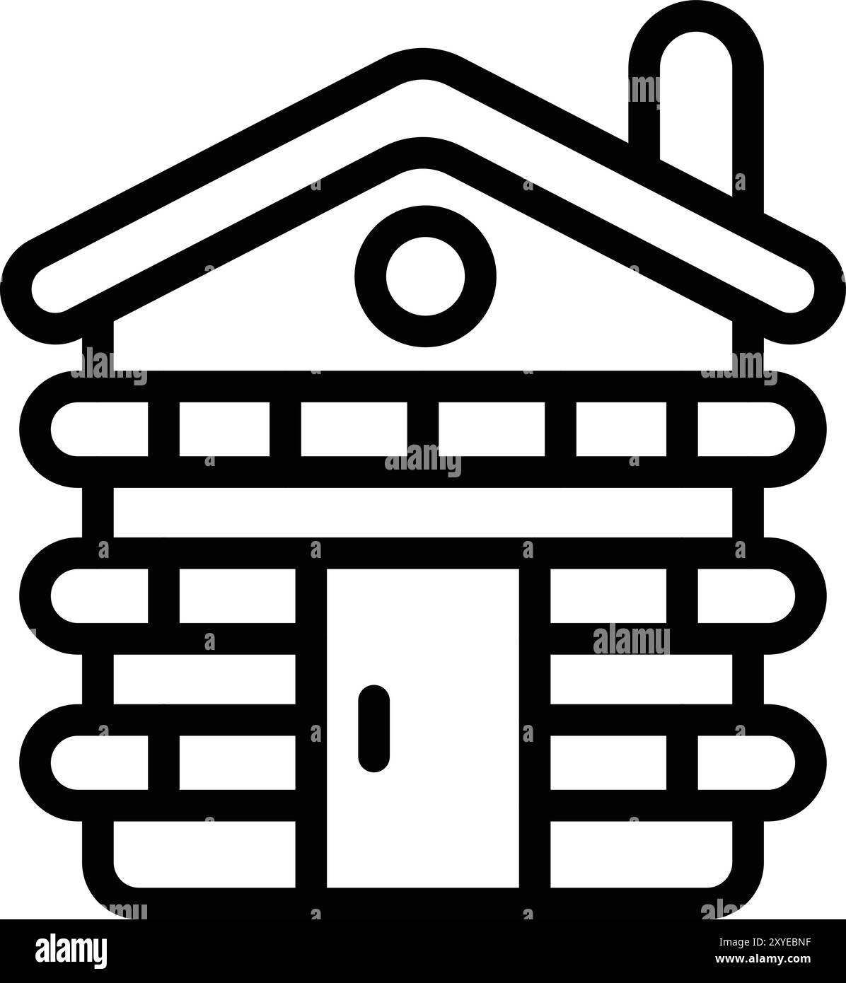 Cabin Vector Icon Design Illustration Stock Vector
