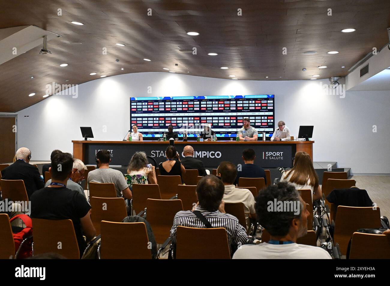 29th Aug 2024, Stadio Olimpico, Roma, Italy; Press Conference Rome ...