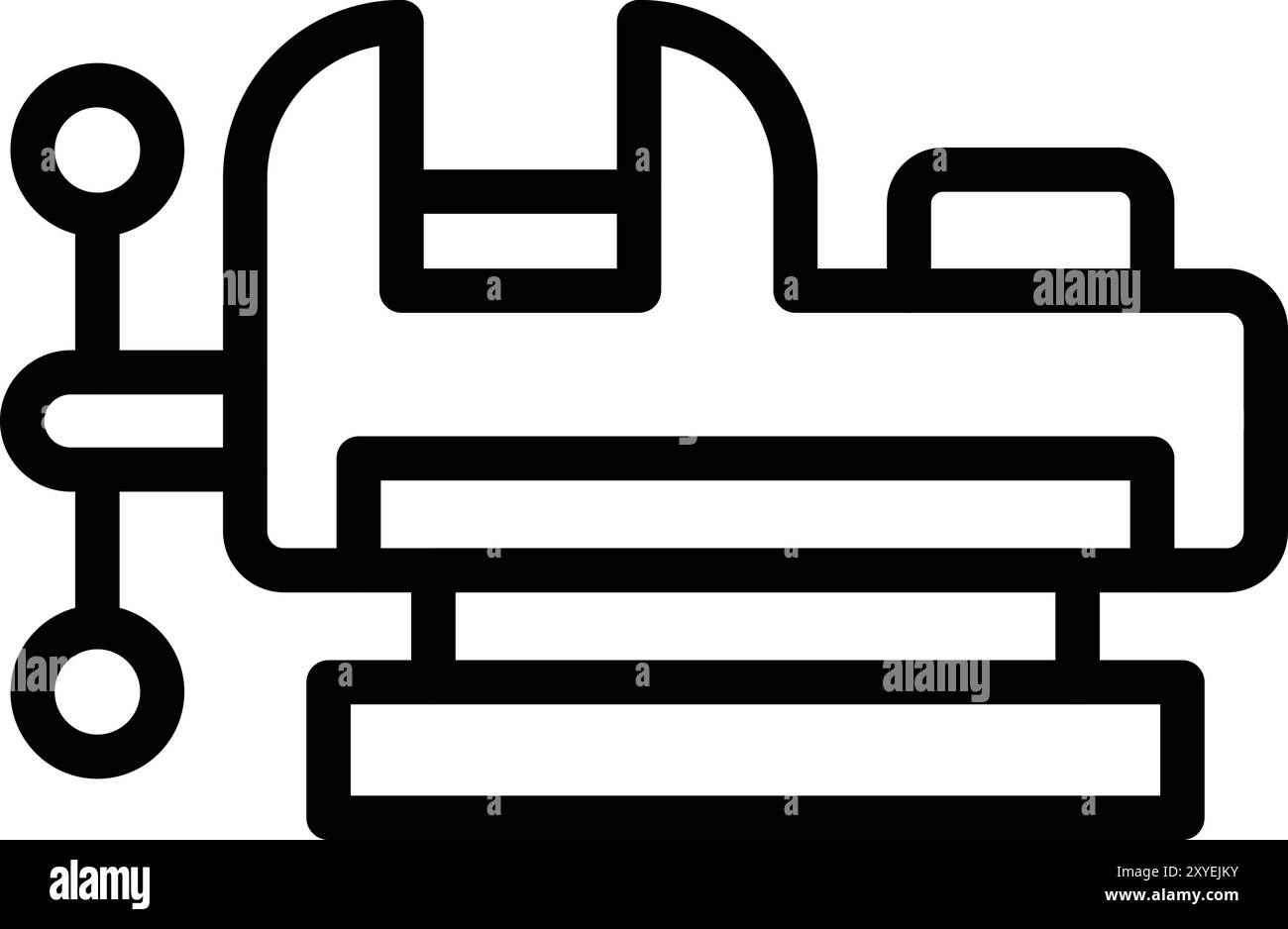 Vise Vector Icon Design Illustration Stock Vector