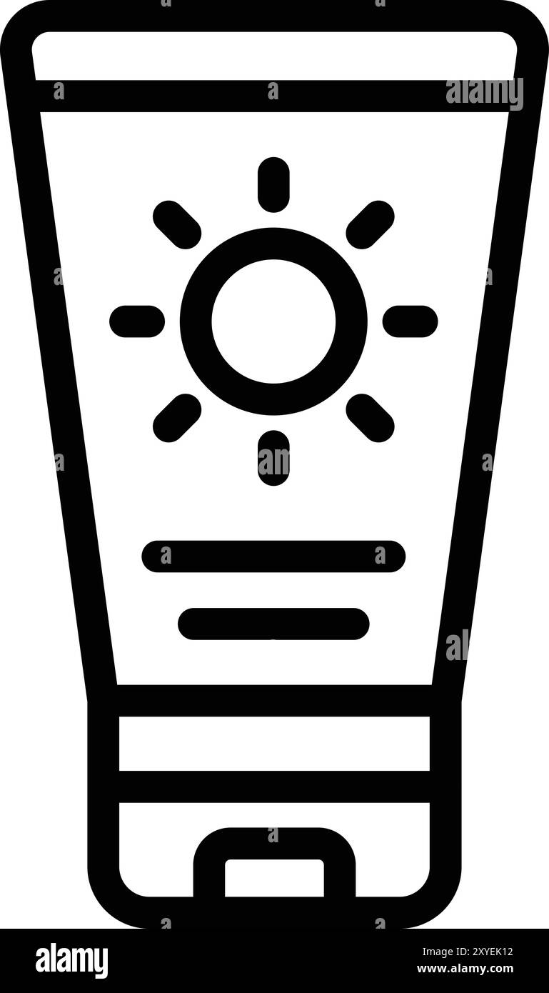 Suncream vector vectors Stock Vector Images - Alamy