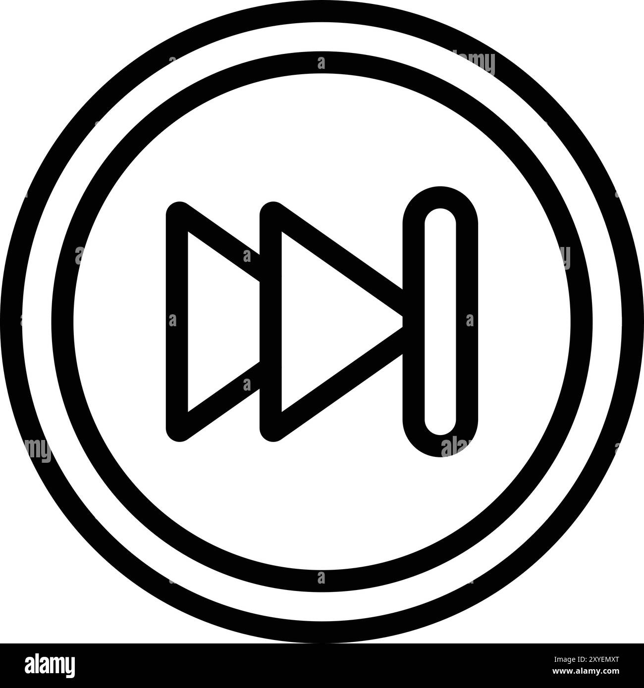 Fast forward symbol Black and White Stock Photos & Images - Alamy