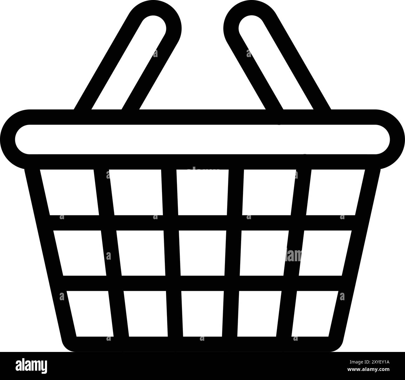 Picnic Basket Vector Icon Design Illustration Stock Vector Image & Art ...