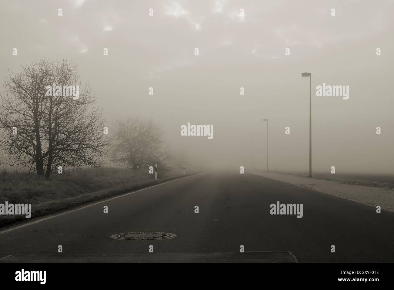 Lonely roadside in rural hi-res stock photography and images - Alamy