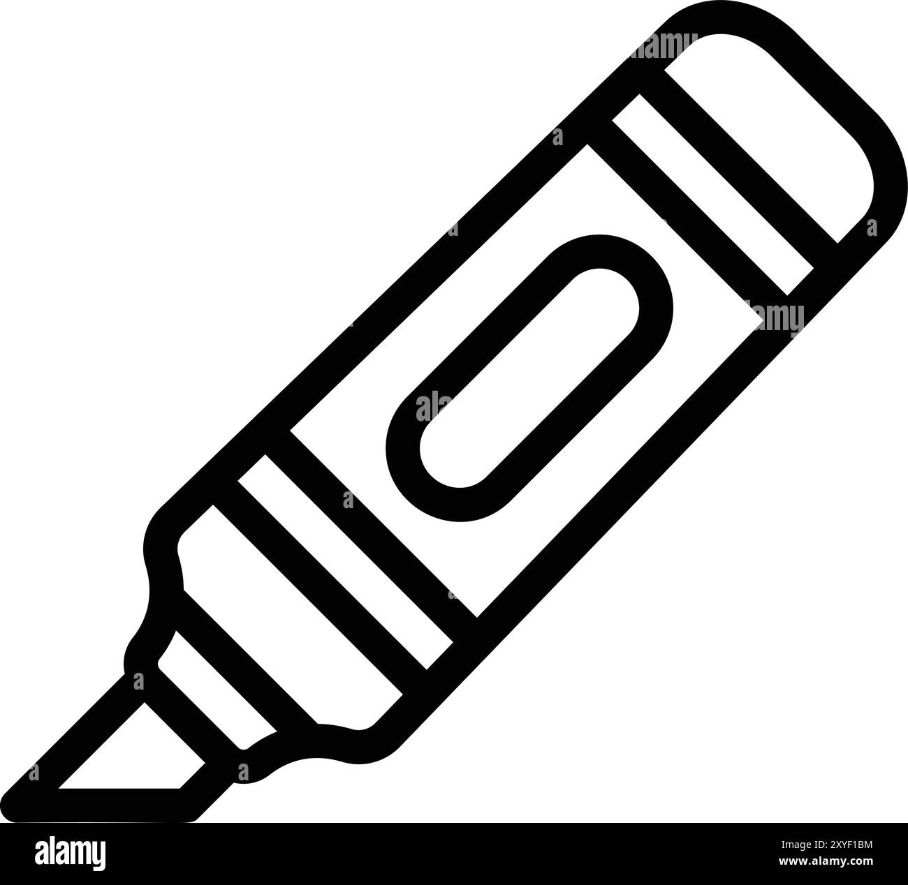 Highlighter Vector Icon Design Illustration Stock Vector