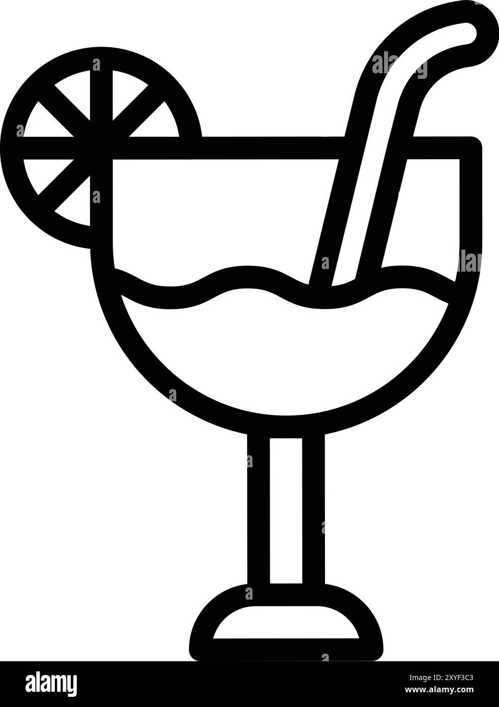 Cocktail Vector Icon Design Illustration Stock Vector Image & Art - Alamy