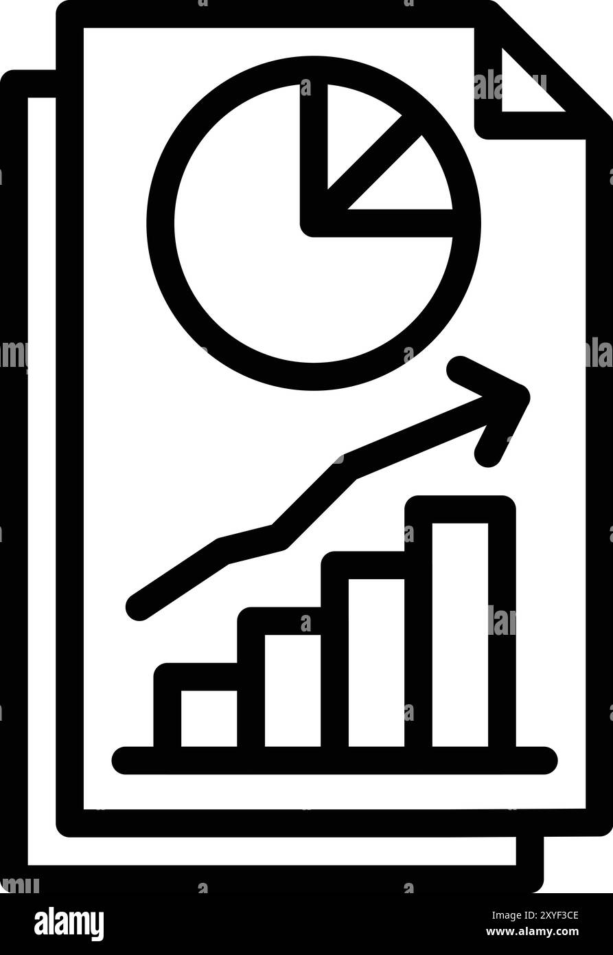 Finance Chart Vector Icon Design Illustration Stock Vector Image & Art ...