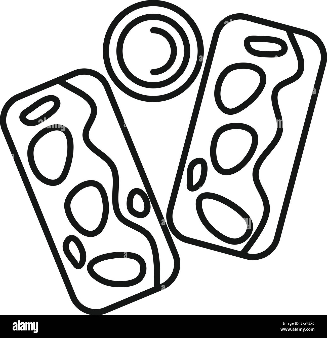 Contact lenses for vision correction lying in a special plastic case with a lens solution bottle for storing and carrying Stock Vector